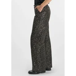 Pantalon flare TAHIS noir Lucie en coton