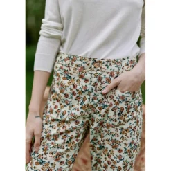 Pantalon floral SONNY VELOURS multicolore