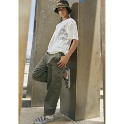 Pantalon garçon, cargo TRITON kai Jarl kaki en coton