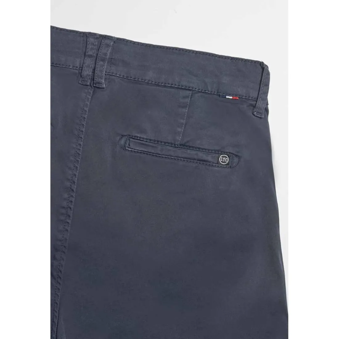 Pantalon garçon, chino Jasbo bleu nuit en coton