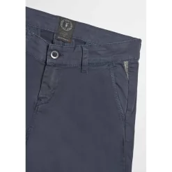 Pantalon garçon, chino Jasbo bleu nuit en coton