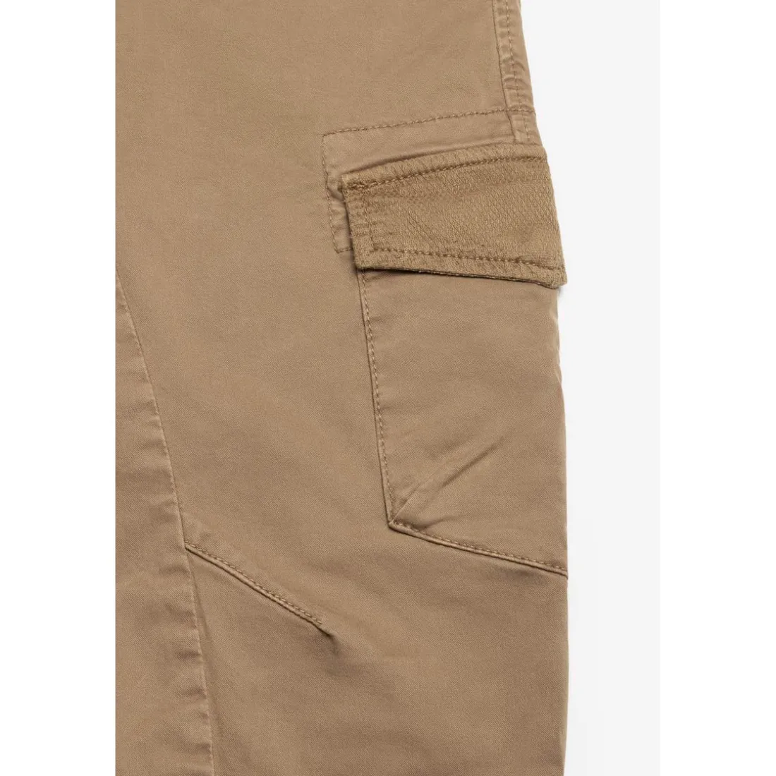 Pantalon garçon, Tobati tapered latte blanc en coton