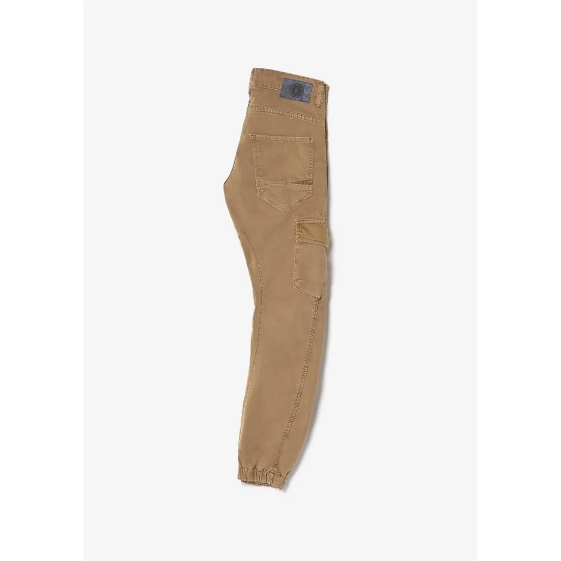Pantalon garçon, Tobati tapered latte blanc en coton