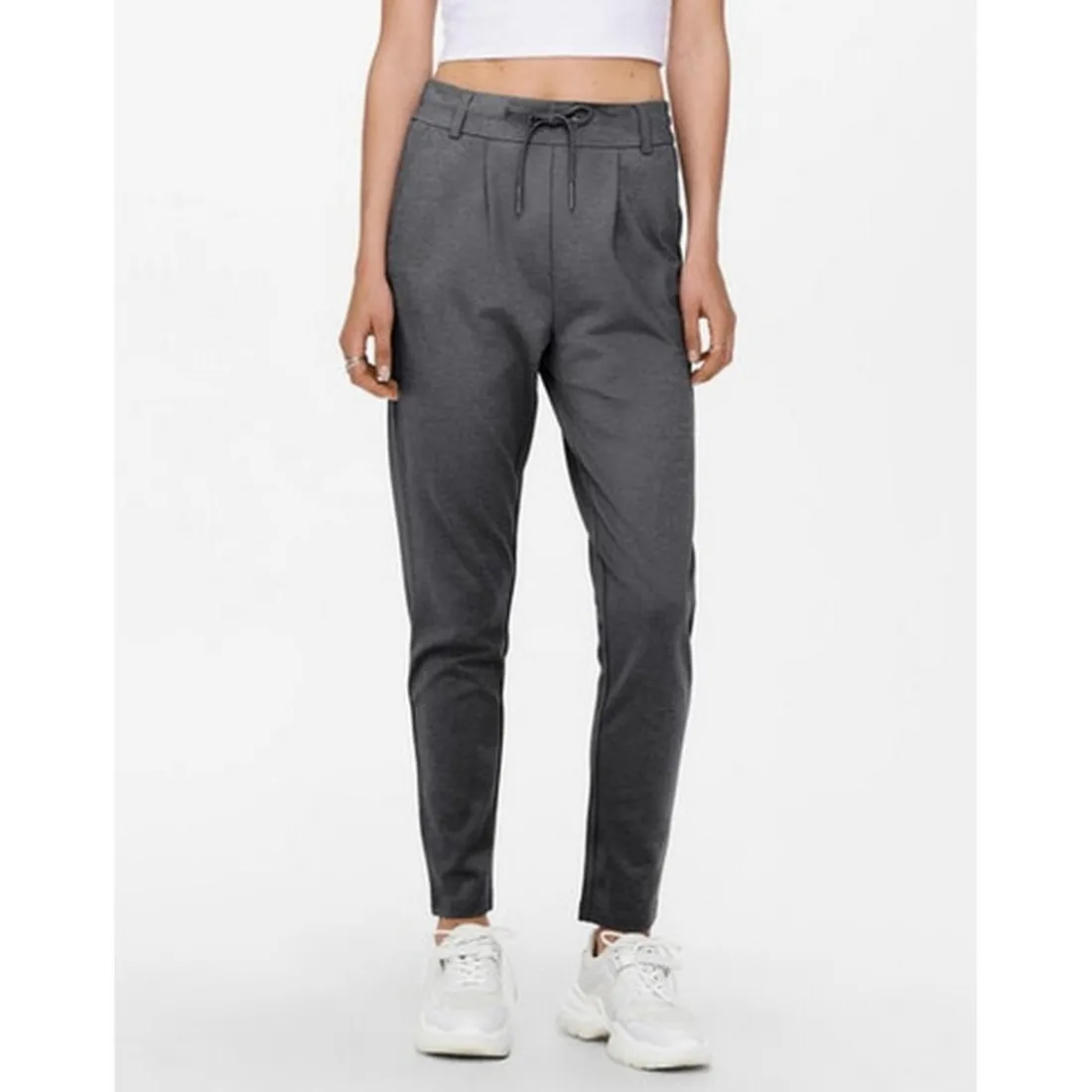 Pantalon gris en viscose Kara