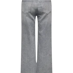 Pantalon Jean Taille Haute ONLJUICY - Gris en coton Zara
