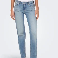 Pantalon Jean Taille moyenne ONLBLUSH - Bleu en coton Eden