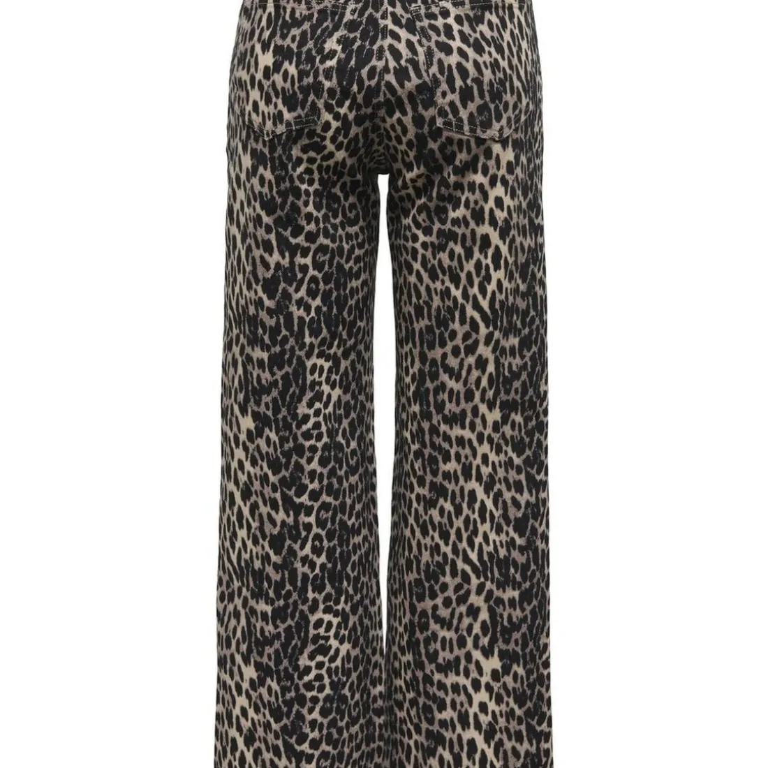 Pantalon large Juicy-Anlie léopard en coton noir Olia