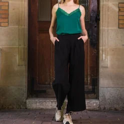 Pantalon Large Noir MIRAZIO