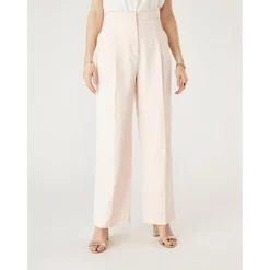 Pantalon large rose