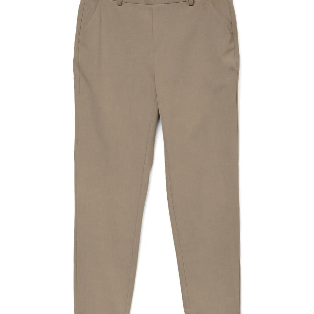 Pantalon loose fit en polyester Maya marron clair