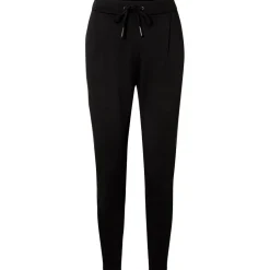 Pantalon Loose Fit Taille moyenne Pleine longueur noir en viscose Ella