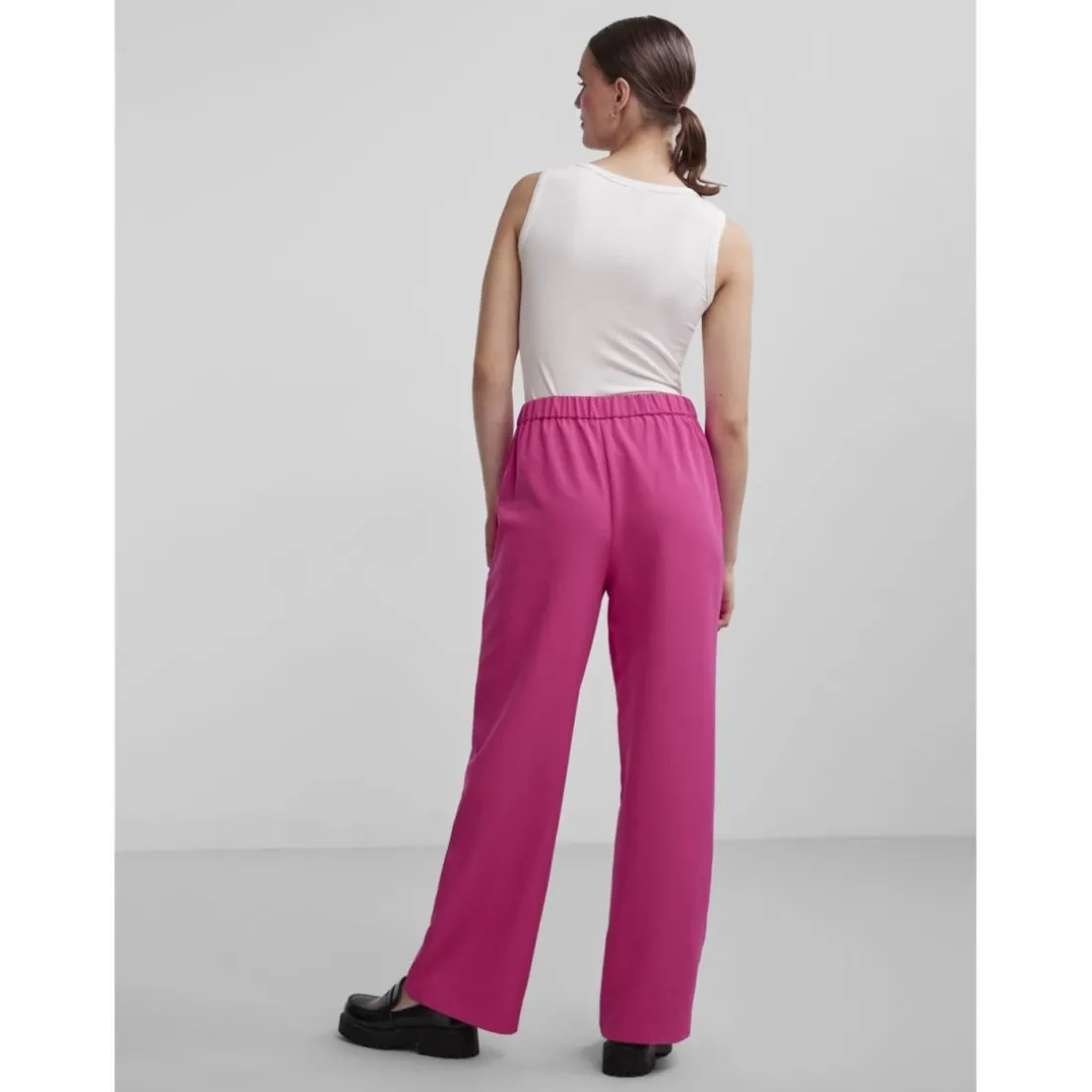 Pantalon loose fit taille élastique à l'intérieur Violet