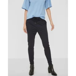 Pantalon Loose Fit Taille moyenne Pleine longueur bleu en viscose Zola