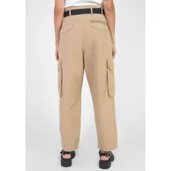 Pantalon loose, large AMBROISE beige en coton Lyra