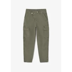 Pantalon loose, large COSYARMY vert en coton