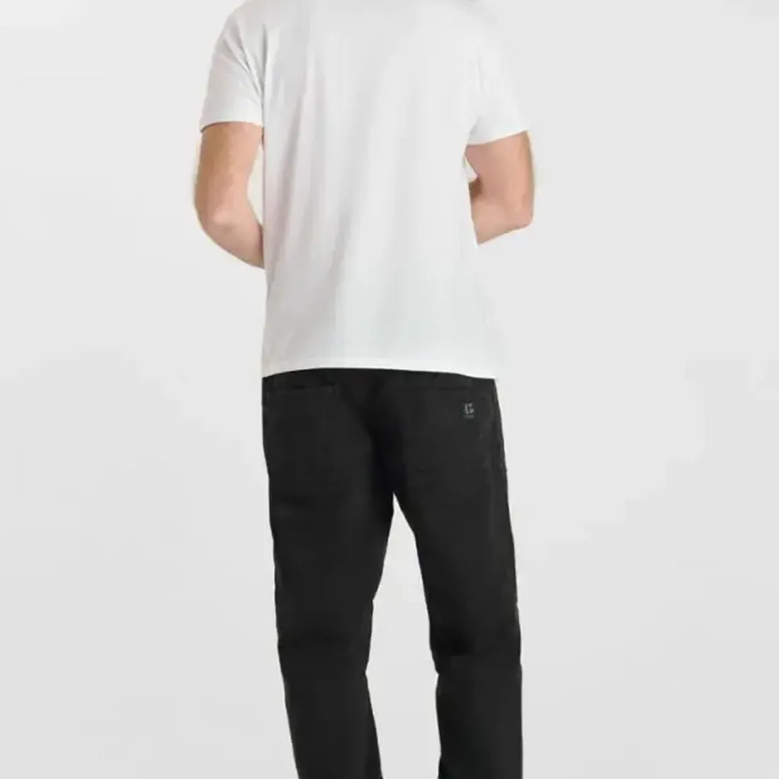 Pantalon loose, large HOBO noir Jesse en coton