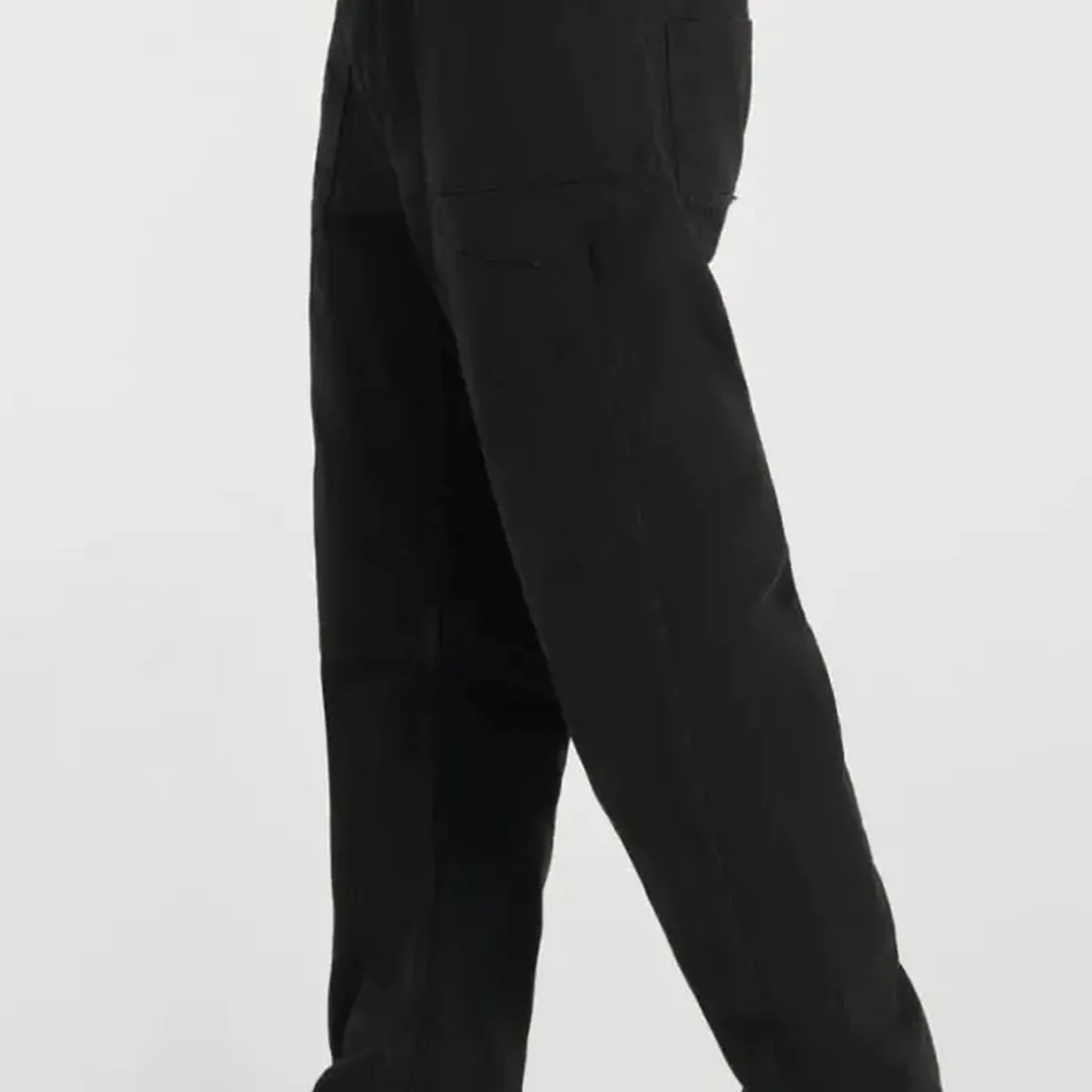 Pantalon loose, large HOBO noir Jesse en coton