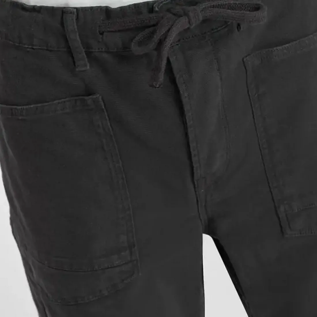 Pantalon loose, large HOBO noir Jesse en coton