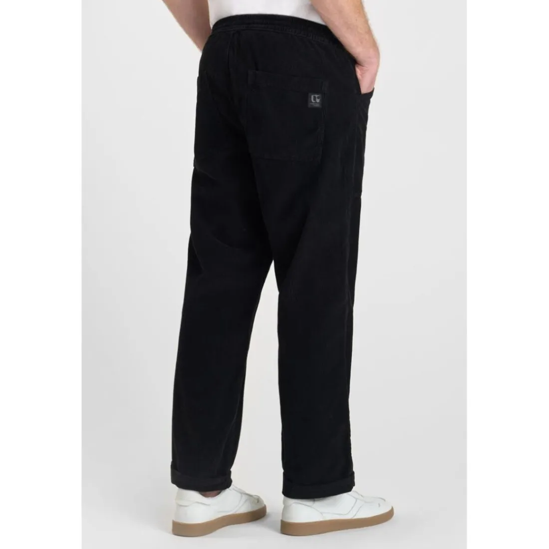 Pantalon loose, large MILAK noir Marc en coton