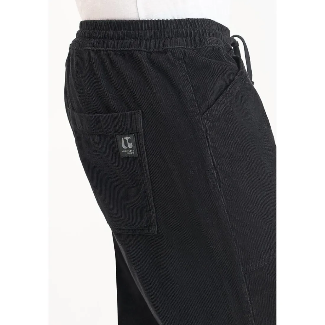 Pantalon loose, large MILAK noir Marc en coton