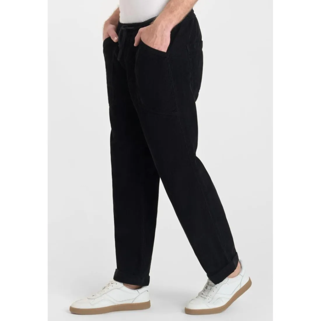 Pantalon loose, large MILAK noir Marc en coton