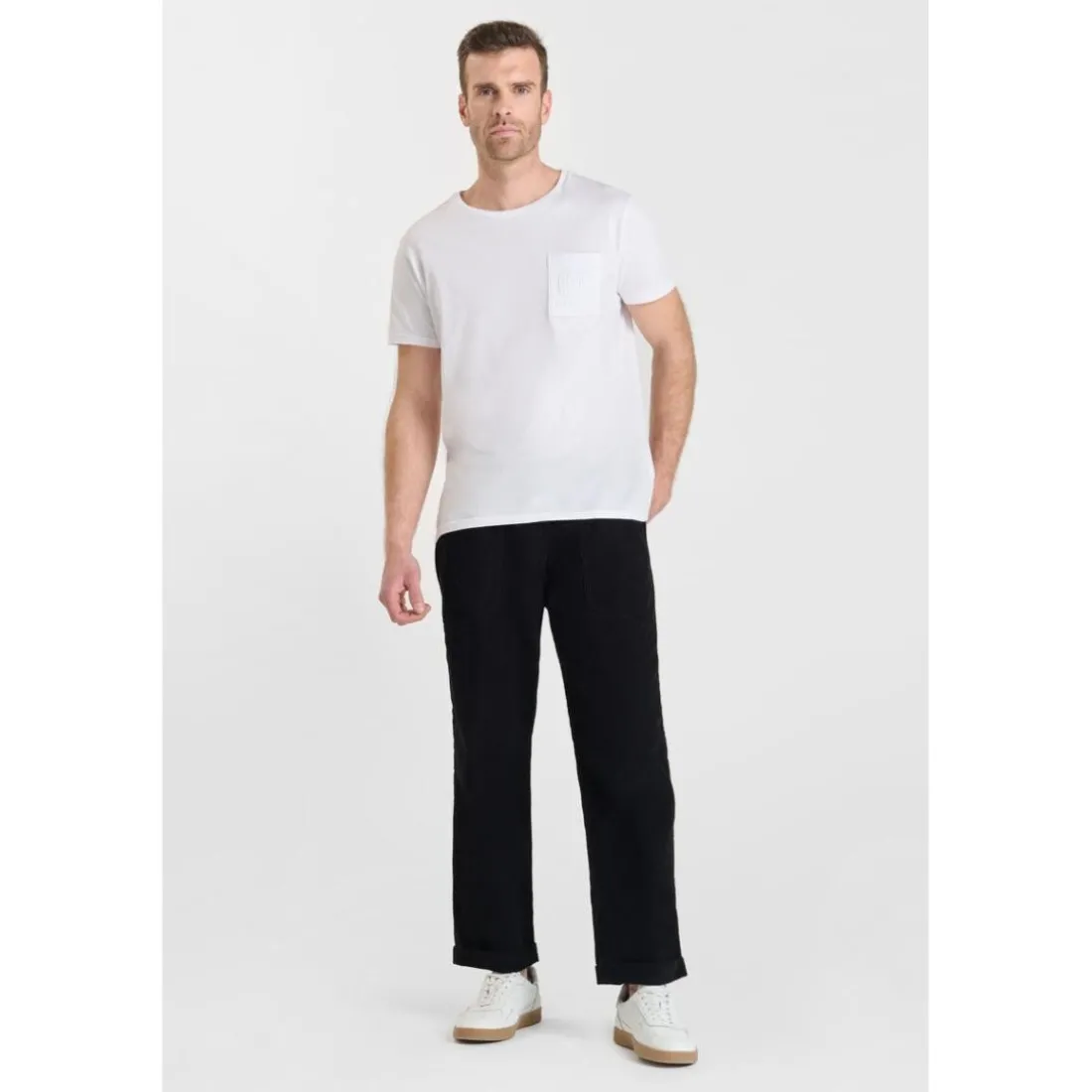 Pantalon loose, large MILAK noir Marc en coton