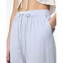 Pantalon loose string en coton Sally bleu Esme