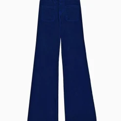 Pantalon marine SONNY VELOURS en coton