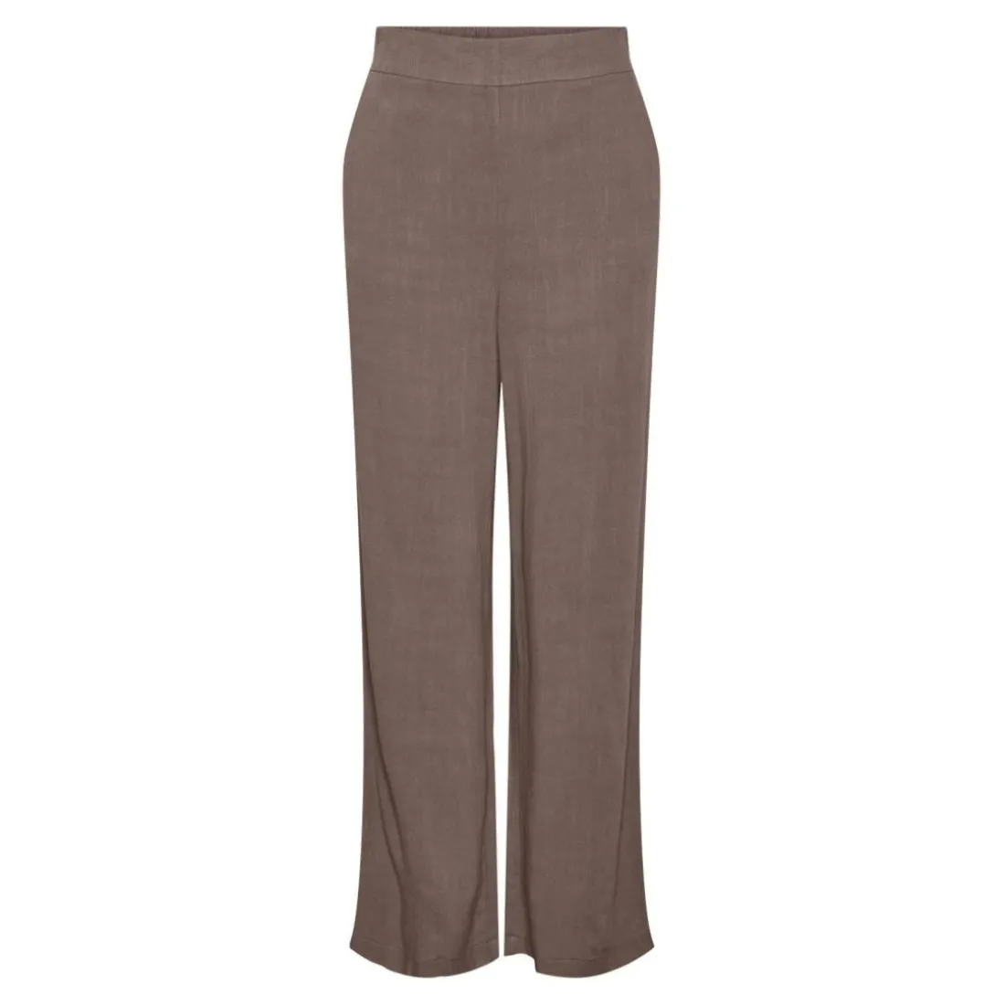 Pantalon marron en viscose Vinsty Eva