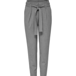 Pantalon paperbag Longueur cheville gris