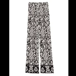 Pantalon PHARA ikat noir en viscose