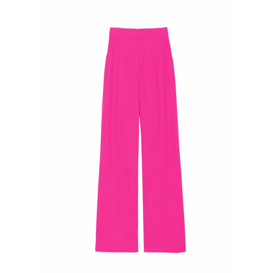 Pantalon PHEDRA fushia en lin fuchsia