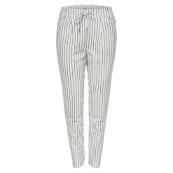 Pantalon Rayures blanc en viscose