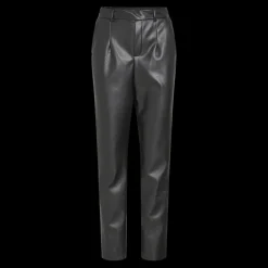 Pantalon regular fit noir Gia