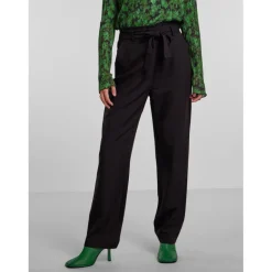 Pantalon regular fit noir Agnes