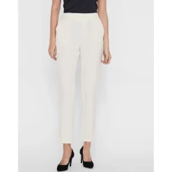 Pantalon Regular Fit Taille moyenne Pleine longueur beige