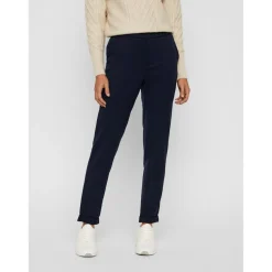 Pantalon Regular Fit Taille moyenne Pleine longueur bleu