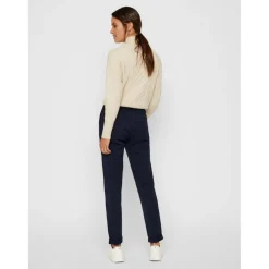 Pantalon Regular Fit Taille moyenne Pleine longueur bleu