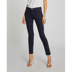 Pantalon skinny marine taille basse
