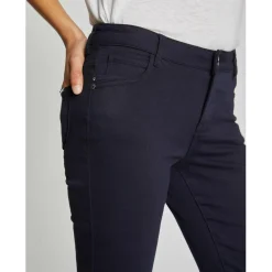Pantalon skinny marine taille basse
