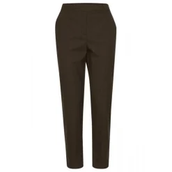 Pantalon slim BYEVI marron foncé