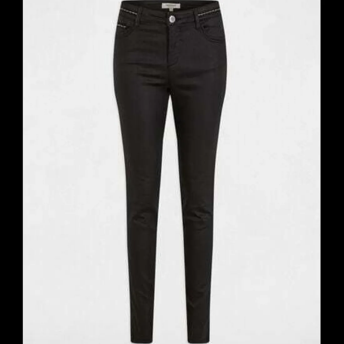 Pantalon slim femme Morgan noir en coton