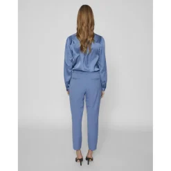 Pantalon slim fit bleu foncé Léa