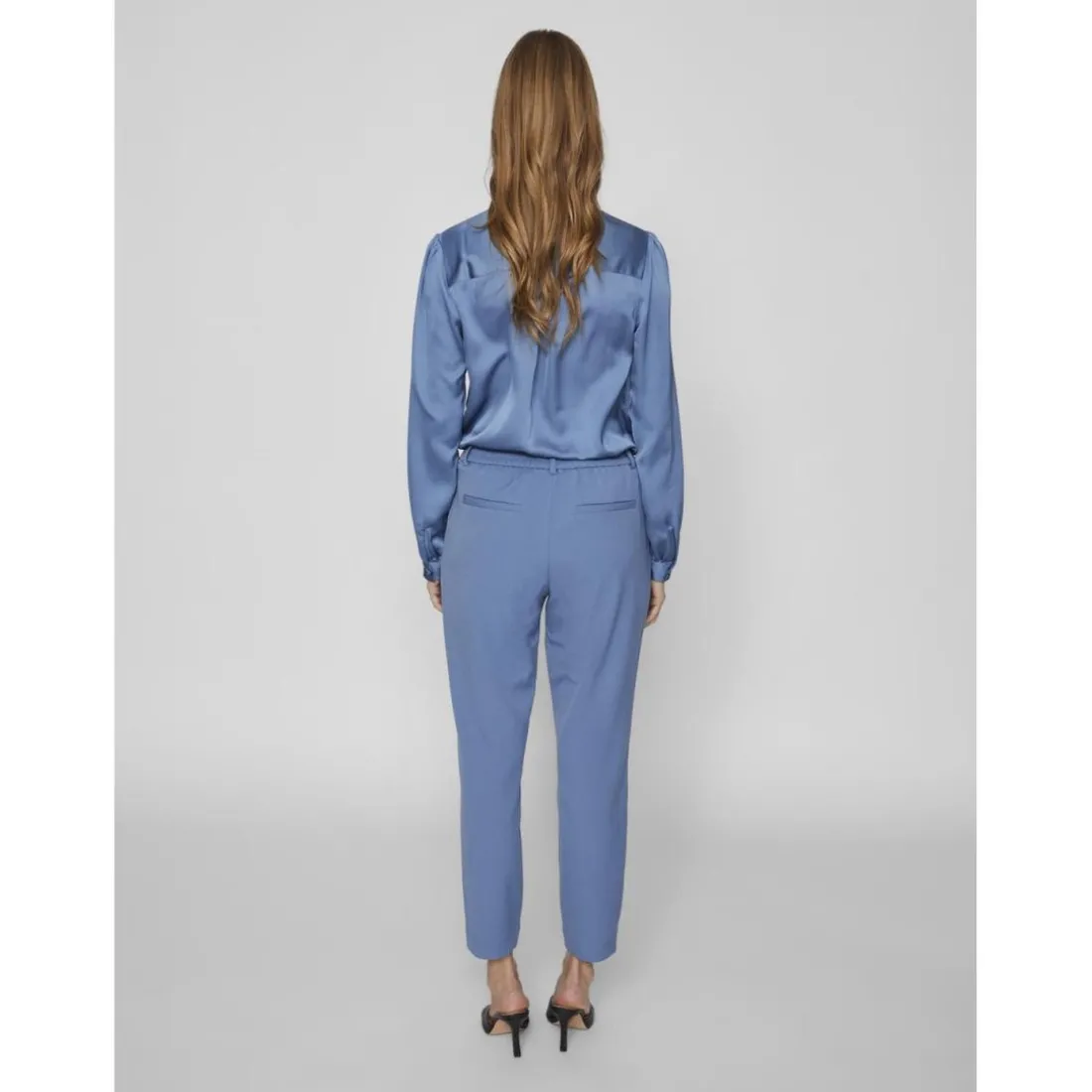 Pantalon slim fit bleu foncé Léa