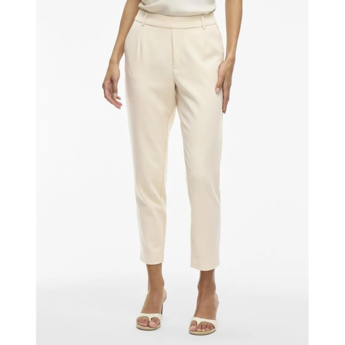 Pantalon slim taille haute Varone gris Gigi