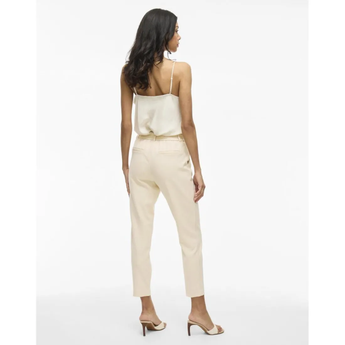 Pantalon slim taille haute Varone gris Gigi