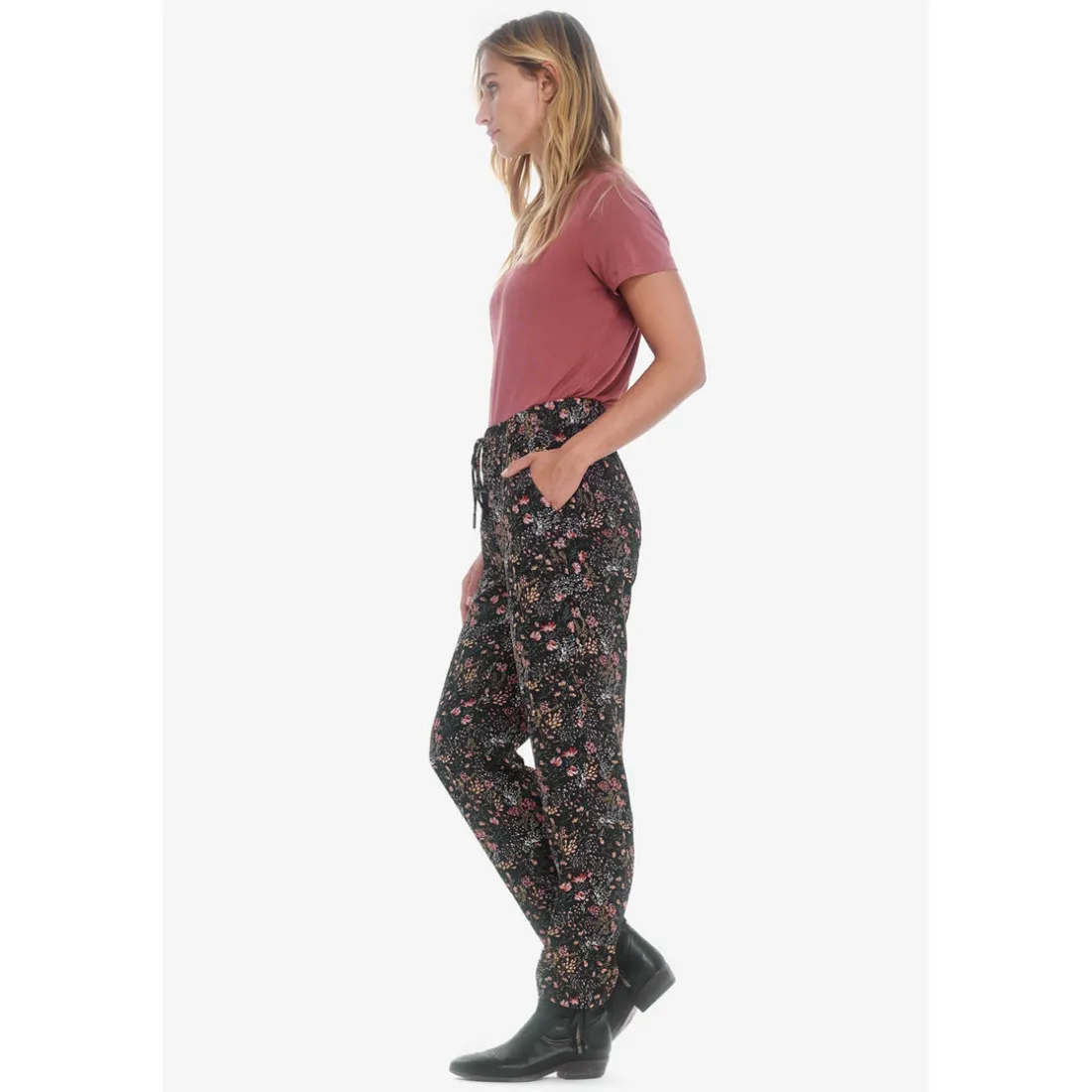 Pantalon slim TULIPE noir