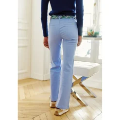 Pantalon SONNY T bleu ciel en coton