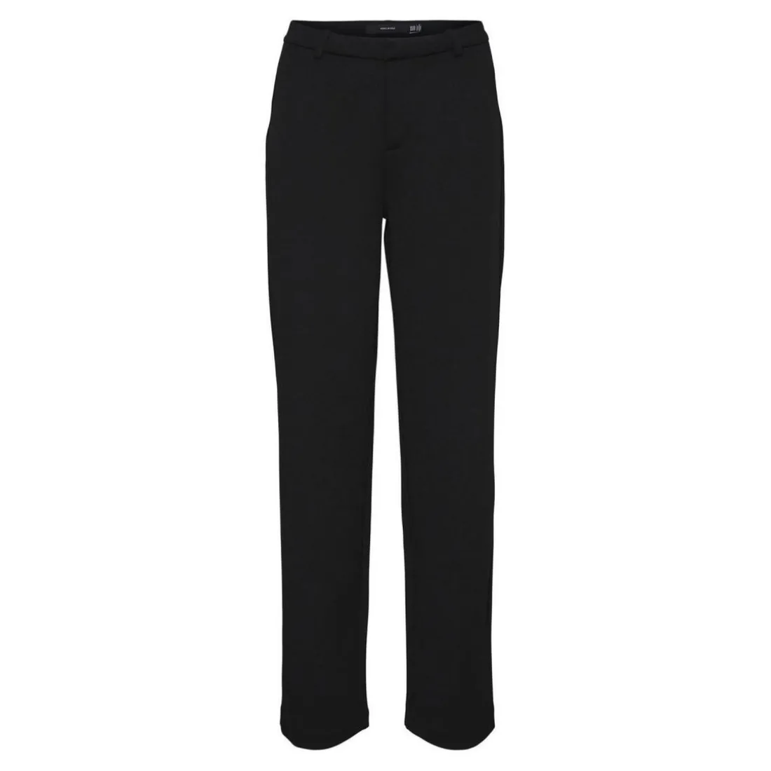 Pantalon Straight Fit Taille moyenne noir