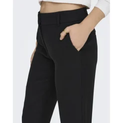 Pantalon taille haute noir Kaye